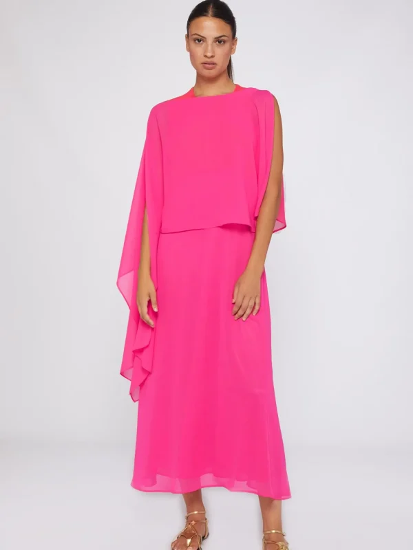 Capes*Vilagallo Cape Mirelle Pink Chiffon