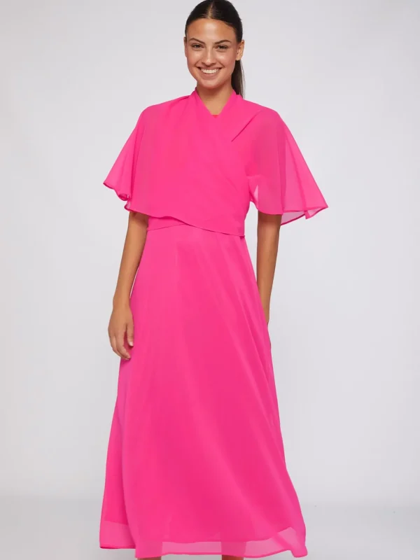 Capes*Vilagallo Cape Mirelle Pink Chiffon