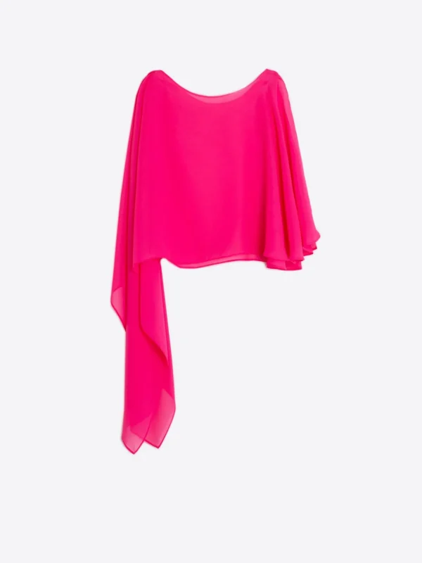 Capes*Vilagallo Cape Mirelle Pink Chiffon