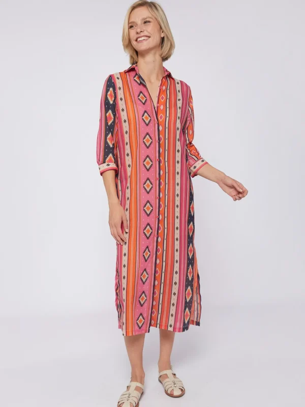 Dresses*Vilagallo Dress Antonella Navajo Pink Stripes