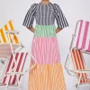 Dresses*Vilagallo Dress Caila Poplin Stripes