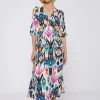 Dresses*Vilagallo Dress Carolina Ikat Knit Print