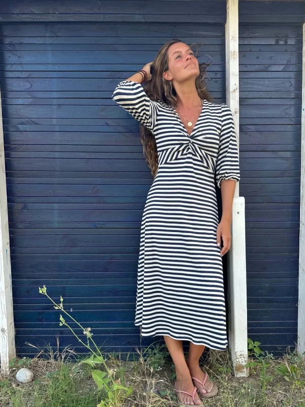 Dresses*Vilagallo Dress Carolina Navy Stripe Canale