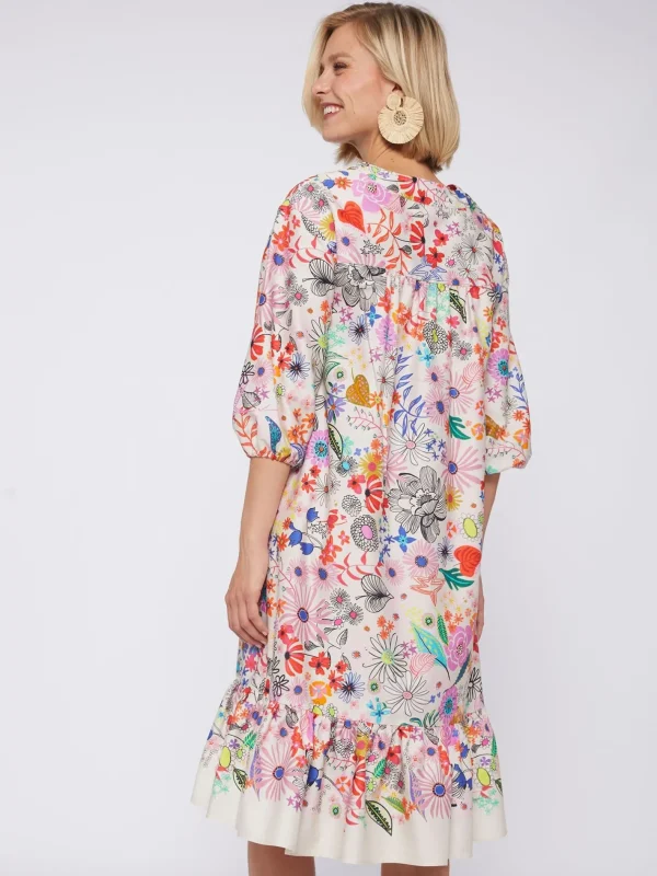 Dresses*Vilagallo Dress Fabrizia Hand Painted Flowers