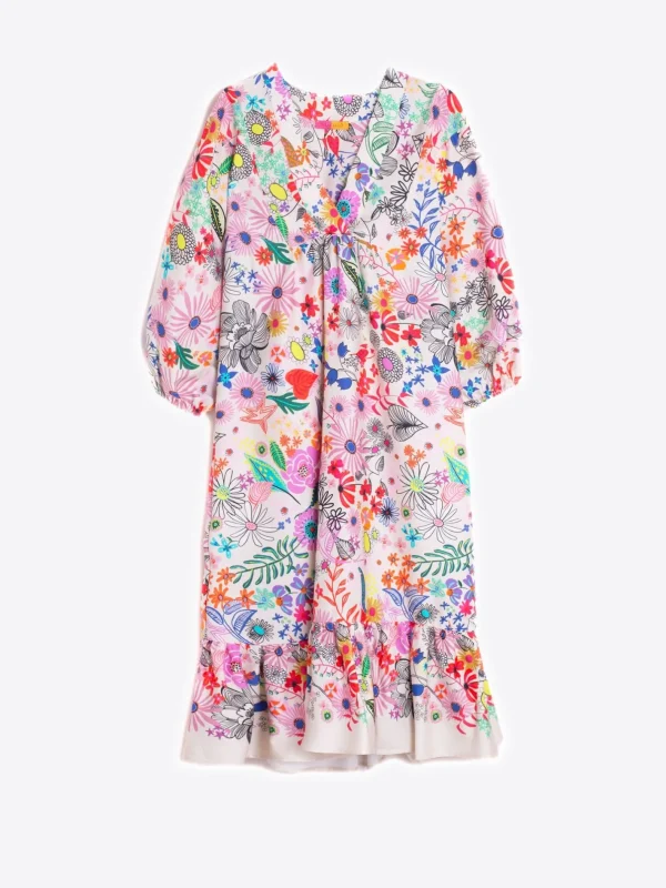 Dresses*Vilagallo Dress Fabrizia Hand Painted Flowers
