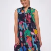 Dresses*Vilagallo Dress Isa Cactus Navy Print