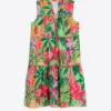 Dresses*Vilagallo Dress Isa Tropical Print Voile