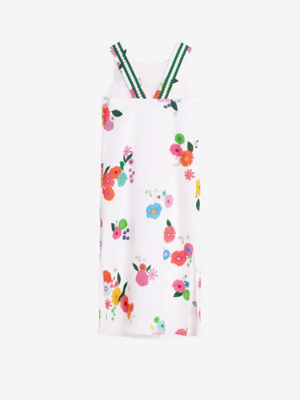 Dresses*Vilagallo Dress Liana Flowers Pure Linen