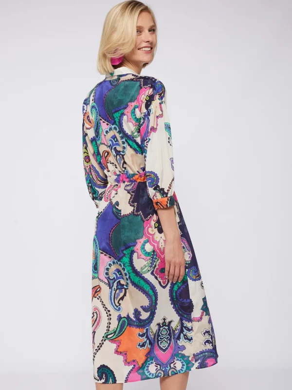 Dresses*Vilagallo Dress Lipa Maxi Paisley Print
