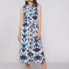 Dresses*Vilagallo Dress Livia Ikat Blue Print