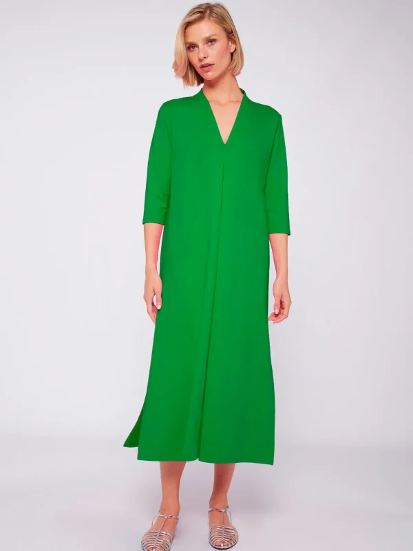 Dresses*Vilagallo Dress Noam Green Knit