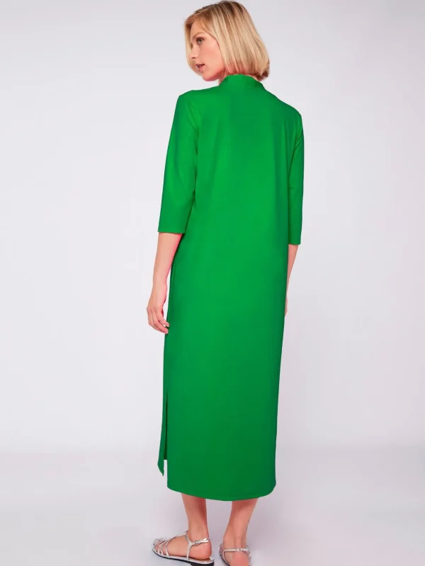 Dresses*Vilagallo Dress Noam Green Knit