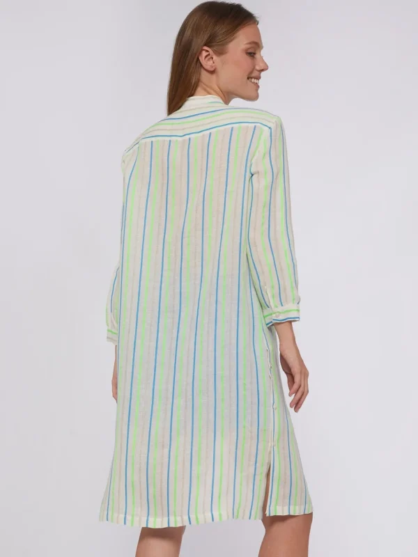 Dresses*Vilagallo Dress Rebecca Green Neon Stripes