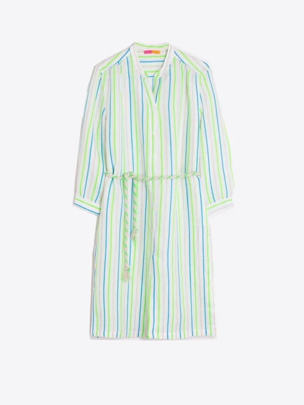 Dresses*Vilagallo Dress Rebecca Green Neon Stripes