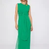 Dresses*Vilagallo Dress Tamara Green Chiffon