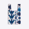 Bags*Vilagallo Handbag Tshirt Ikat Blue Print