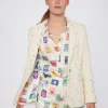 Jackets*Vilagallo Jacket Hannah Ecru Multicolour