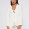 Jackets*Vilagallo Jacket Hannah White Linen Cotton