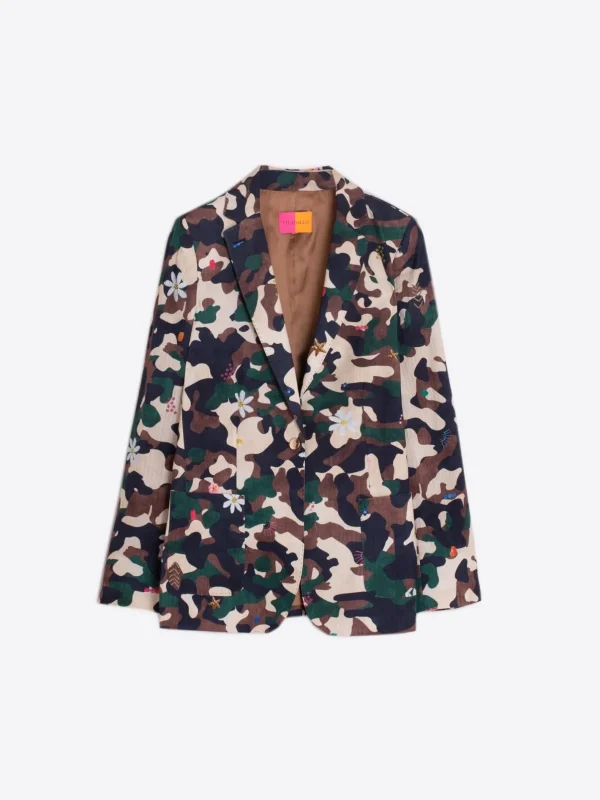 Jackets*Vilagallo Jacket Harlow Camouflage Embroidery Print