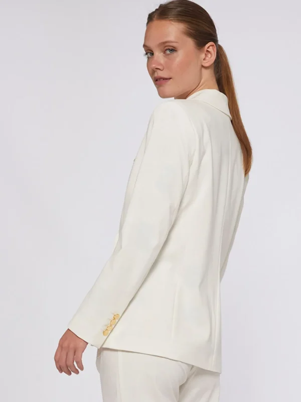 Jackets*Vilagallo Jacket Ingrid White Knit Perfect Fit