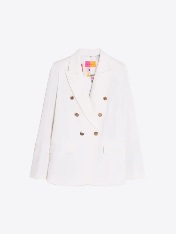 Jackets*Vilagallo Jacket Ingrid White Knit Perfect Fit