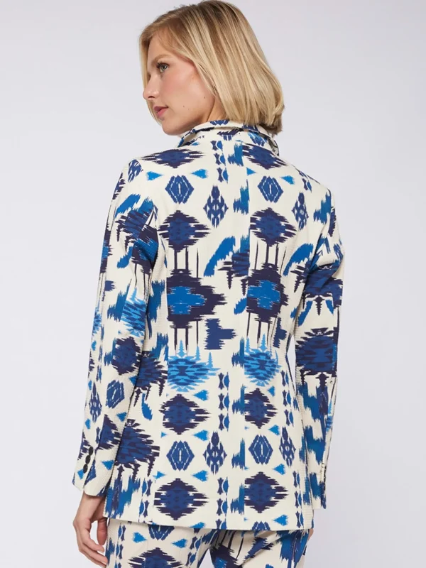 Jackets*Vilagallo Jacket Sophia Ikat Blue Print