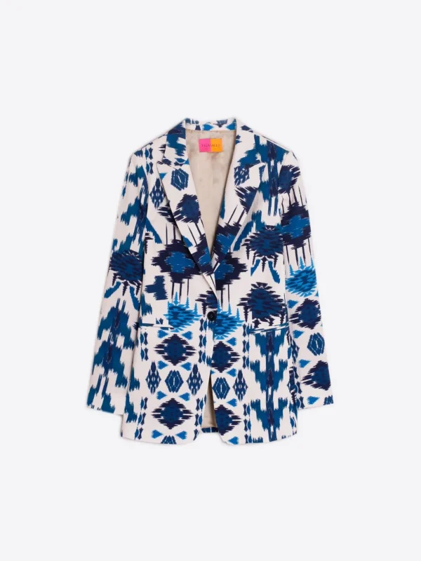 Jackets*Vilagallo Jacket Sophia Ikat Blue Print