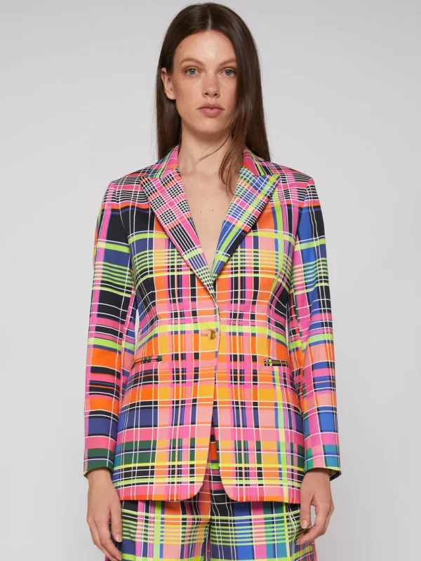 Jackets*Vilagallo Jacket Sophia Multicolour Check Gabardina