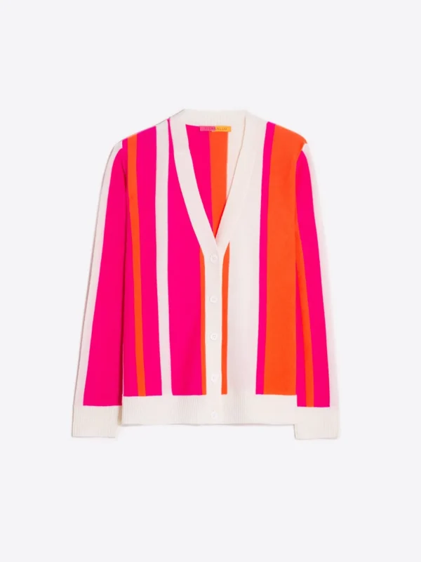 Knitwear*Vilagallo Knitwear Alina Stripes Pink&Orange