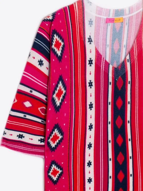 Knitwear*Vilagallo Knitwear Navajo Printed Pullover Navajo