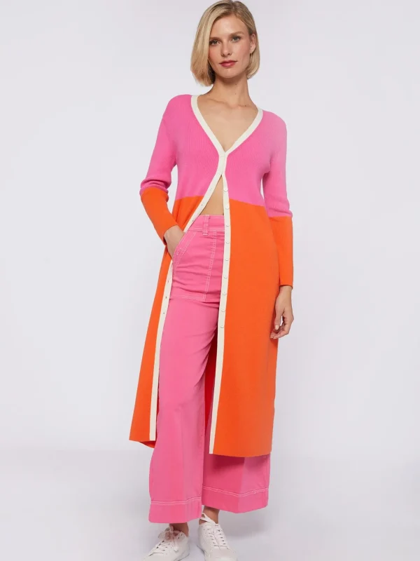 Knitwear*Vilagallo Knitwear Serena Bicolor Pink&Orange