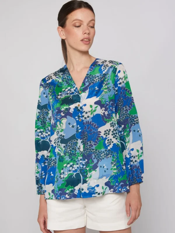 Shirts*Vilagallo Shirt Ebba Blue Blossom