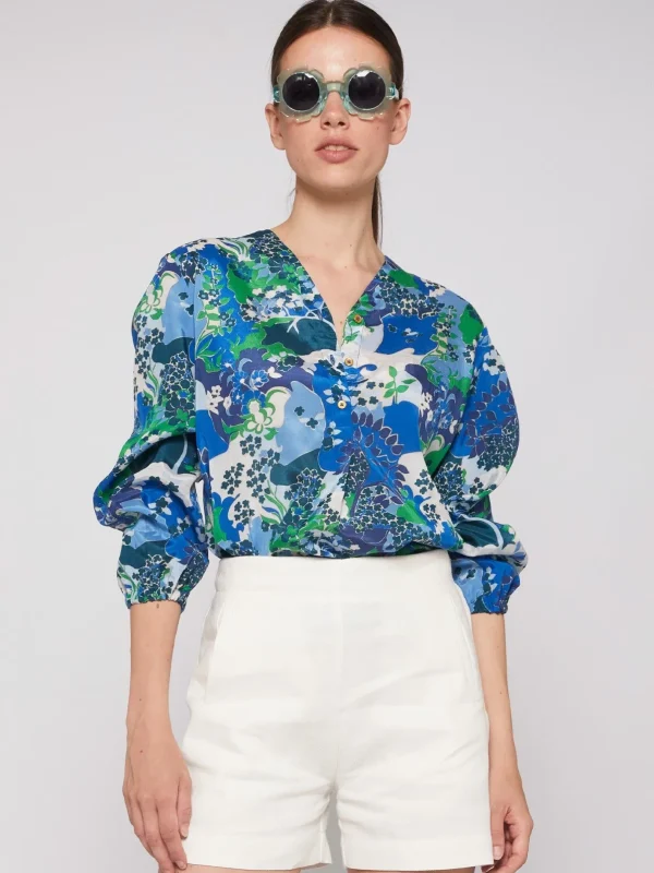 Shirts*Vilagallo Shirt Ebba Blue Blossom