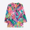 Shirts*Vilagallo Shirt Francina Acuarela Ikat Voile