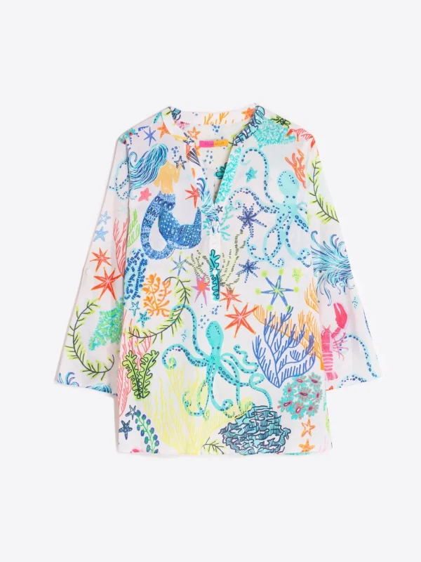 Shirts*Vilagallo Shirt Francina Mermaid Print