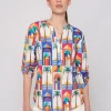 Shirts*Vilagallo Shirt Francina Palm Beach Linen Cotton