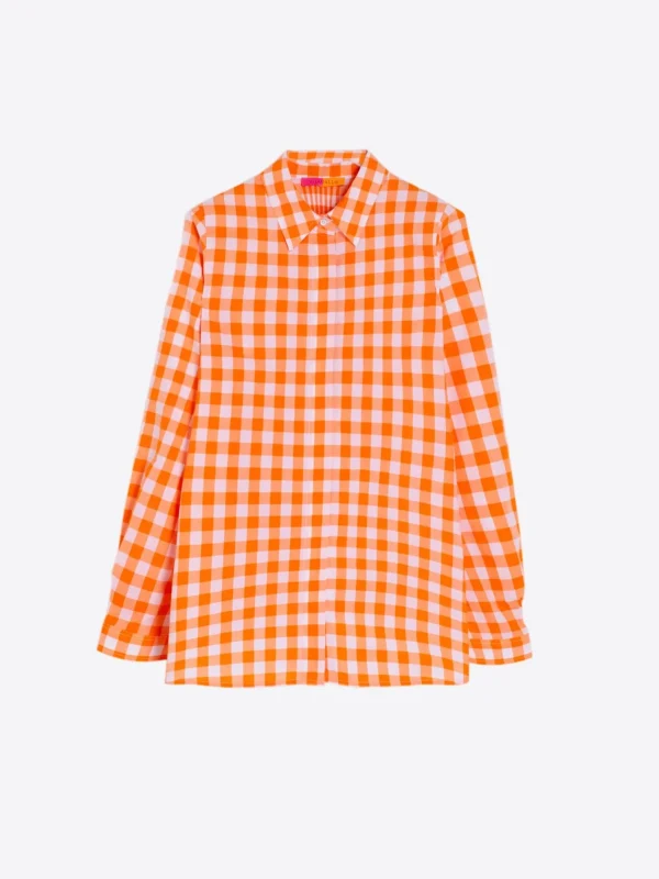 Shirts*Vilagallo Shirt Ginger Orange Vichy