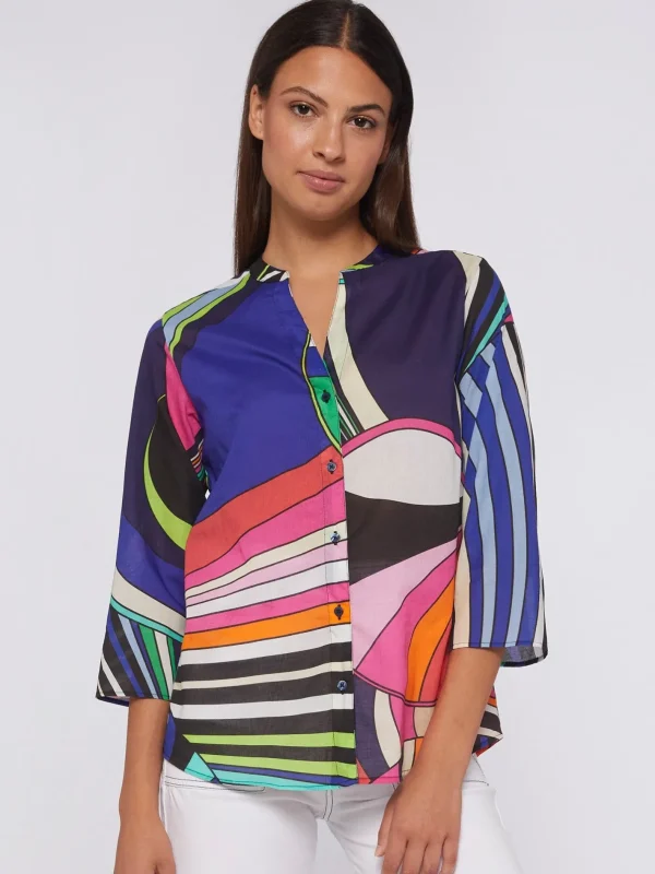 Shirts*Vilagallo Shirt Juliet Abstract Print