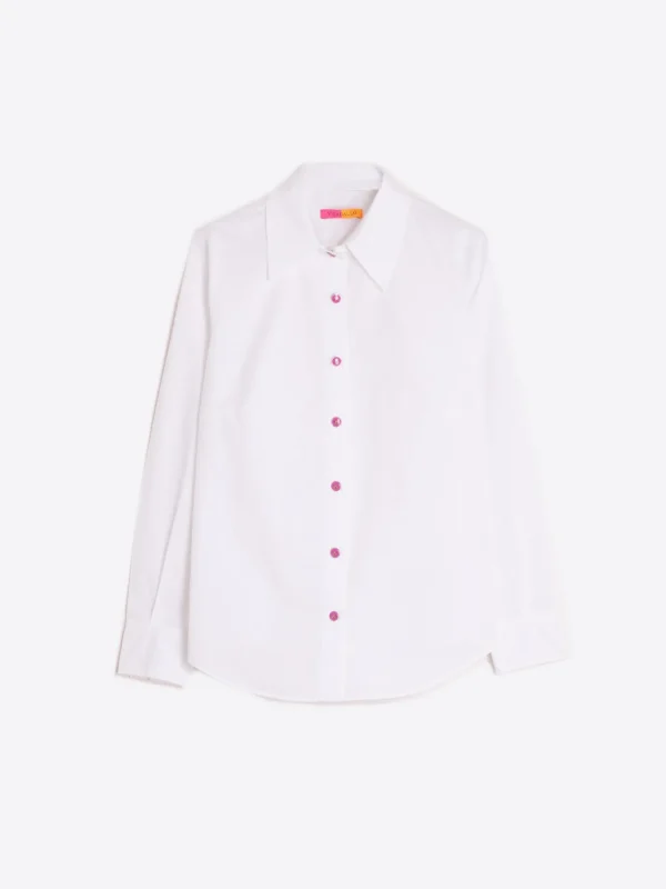 Shirts*Vilagallo Shirt Mafalda White Poplin