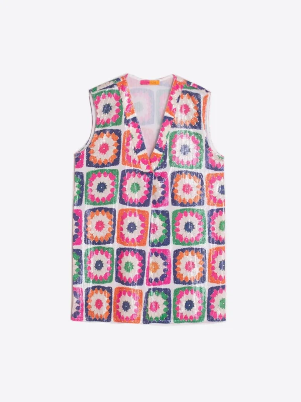Shirts*Vilagallo Shirt Orianna Crochet Sequins