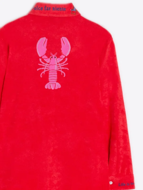 Shirts*Vilagallo Shirt Petra Emb Coral Towel