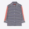 Shirts*Vilagallo Shirt Sara Navy Stripe Canale