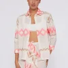 Shirts*Vilagallo Shirt Sara Pink Camel Emb Voile