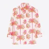 Shirts*Vilagallo Shirt Sara Pink Palm Tree Print