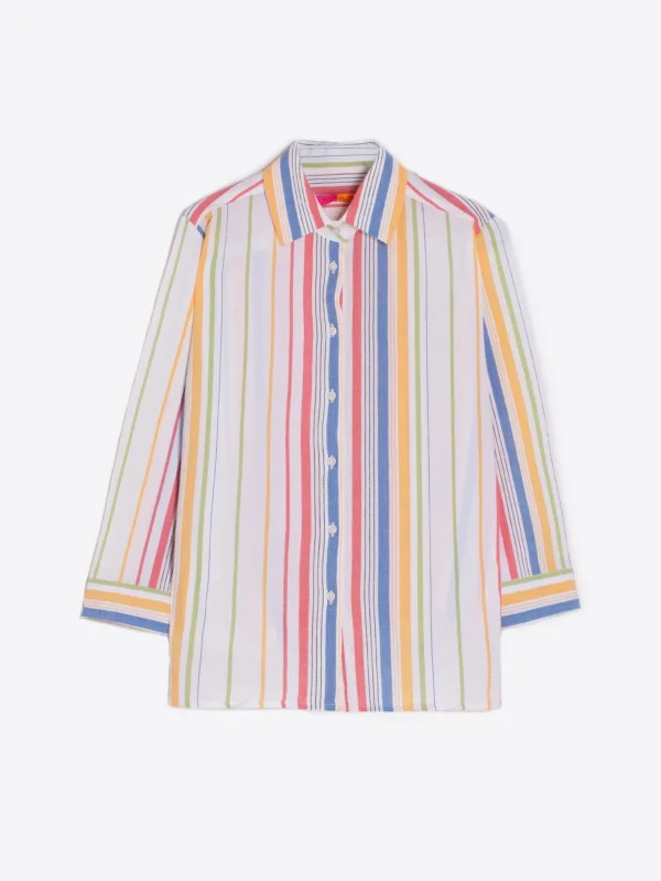 Shirts*Vilagallo Shirt Sara Stripe Multicolour