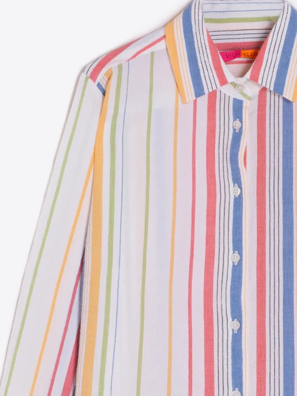 Shirts*Vilagallo Shirt Sara Stripe Multicolour