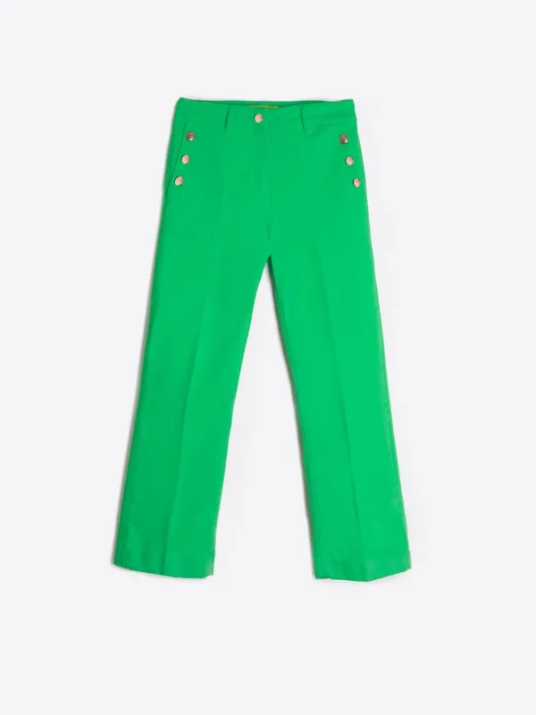 Trousers*Vilagallo Trouser Amelie Green