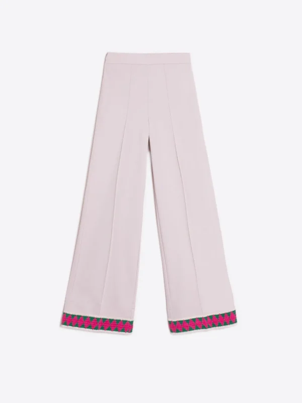 Trousers*Vilagallo Trouser Beatriz Marfil Knit Perfect Fit