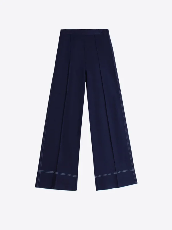 Trousers*Vilagallo Trouser Beatriz Wo Navy Light Knit