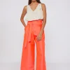 Trousers*Vilagallo Trouser Brisa Mikado Rosa Fluor